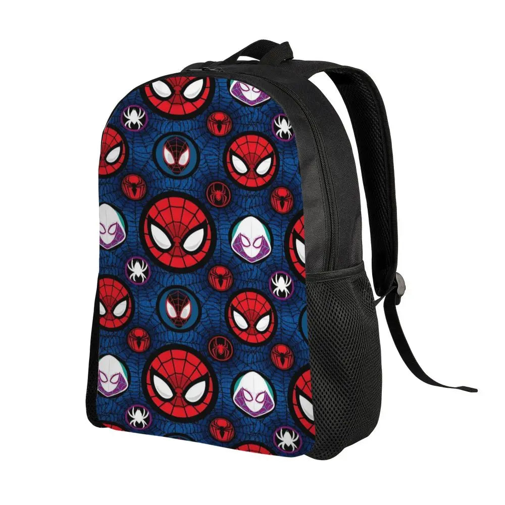 Custom Spider-Man Web Backpack – Water-Resistant School & College Bag for Men and Women