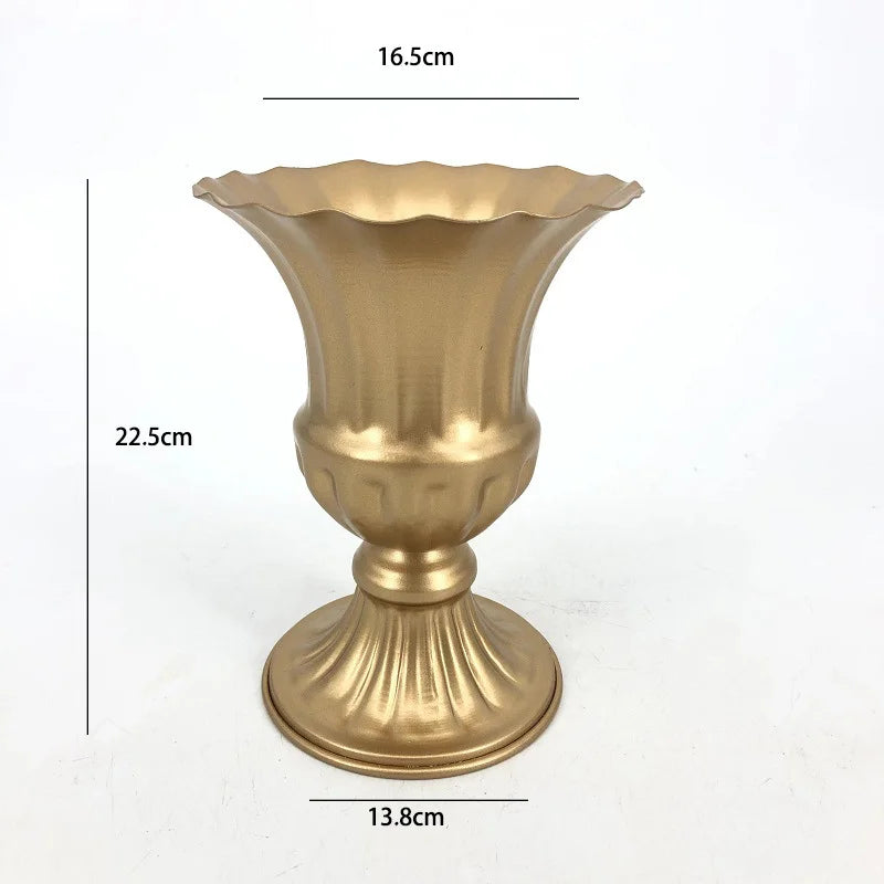 Retro Wrought Iron Flower Pots — Wedding, Dried Flower & Home Decoration Vases for Hotel & Event