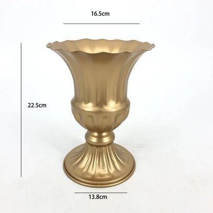 Retro Wrought Iron Flower Pots — Wedding, Dried Flower & Home Decoration Vases for Hotel & Event