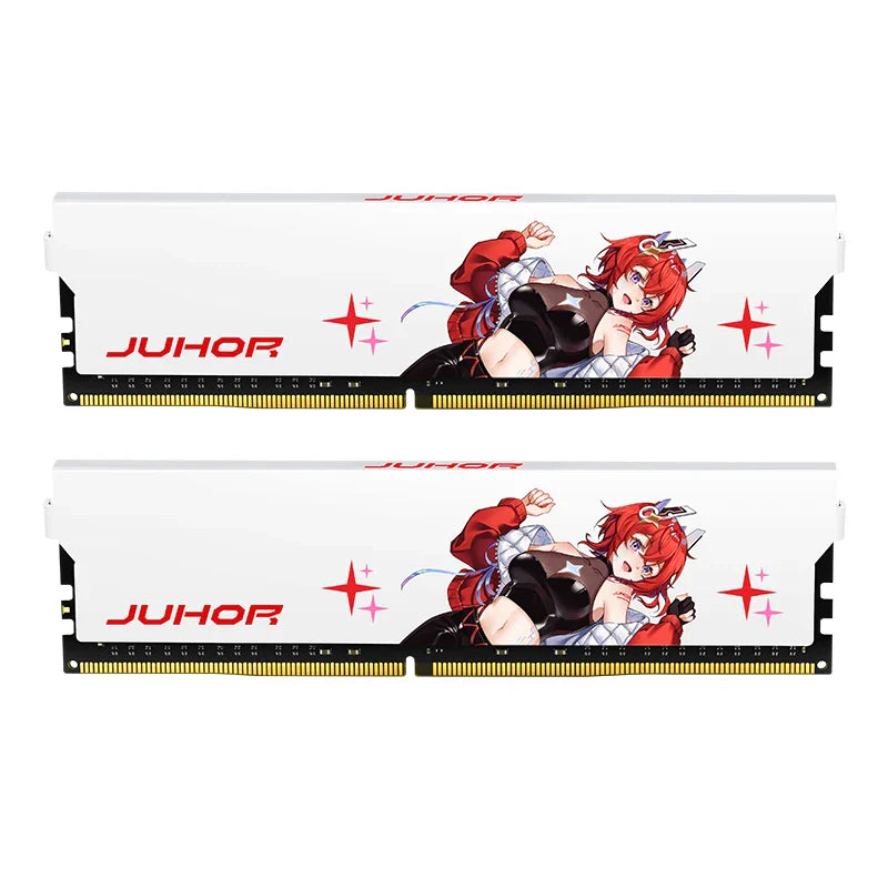 JUHOR DDR4 Gaming RAM – 8GB/16GB 3200MHz-3600MHz Desktop Memory Kit (8GX2/16GX2)