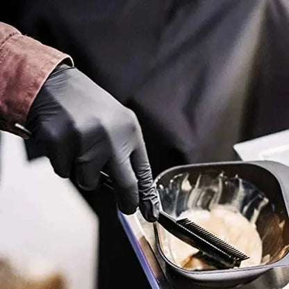 Black Nitrile Gloves - 100/50/20PCS Thickened Disposable Gloves for Cleaning, Hairdressing, Waterproof Dishwashing, and Tattoo Use