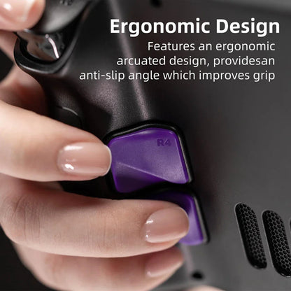 4PCS Back Button Enhancement Set for Steam Deck – Grip Improvement & Button Protection Kit for OLED & LCD Console