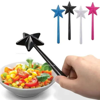 Magical Star Wand Salt & Pepper Shakers - Portable and Refillable Seasoning Dispenser Set for Kitchen, Dining, and BBQ
