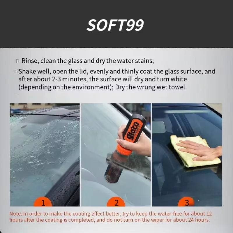70ml Soft99 Glaco Car Windshield Waterproof Coating — Universal JDM Rainproof Glass Treatment