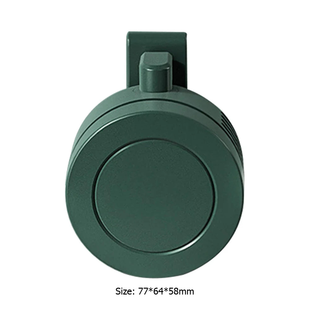 Portable Rechargeable Waist Fan – Wearable Mini Clip Belt Fan with 3 Speeds for Outdoor Work, Travel, Farming & Fishing