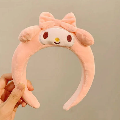 Sanrio Cartoon Hairband – Kuromi, My Melody, Pom Pom Purin & Cinnamoroll Plush Headband, Cute Hair Accessories for Girls Gift