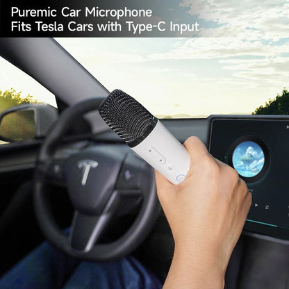 Q1 Tesla Wireless Handheld Microphone – Karaoke Mic with 4 Joy Effects, Rechargeable, Type-C Receiver & USB Converter