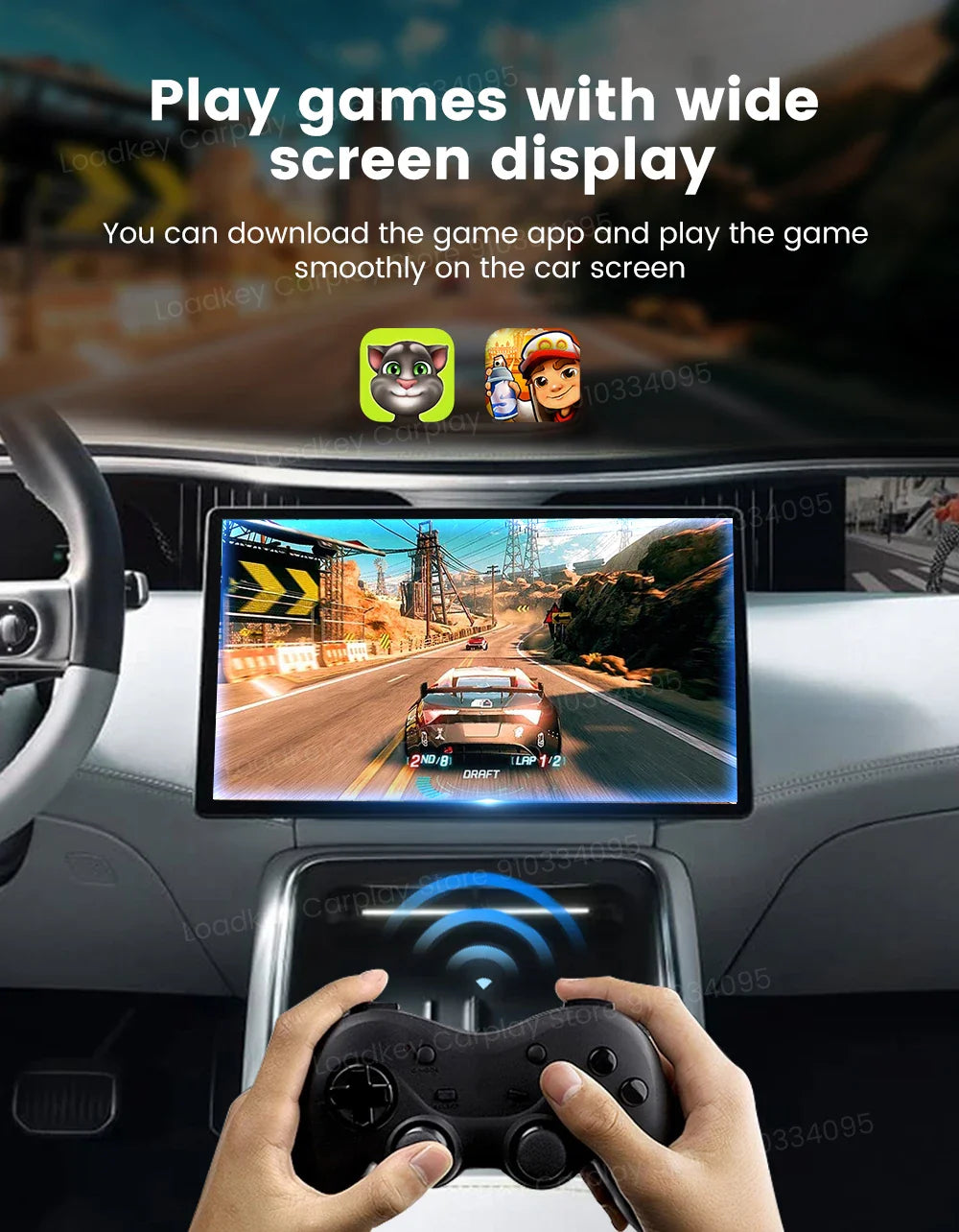 8+128GB Carlinkit TV Box — Android 13 Wireless CarPlay & Android Auto Adapter, 8-Core Qualcomm, HDMI