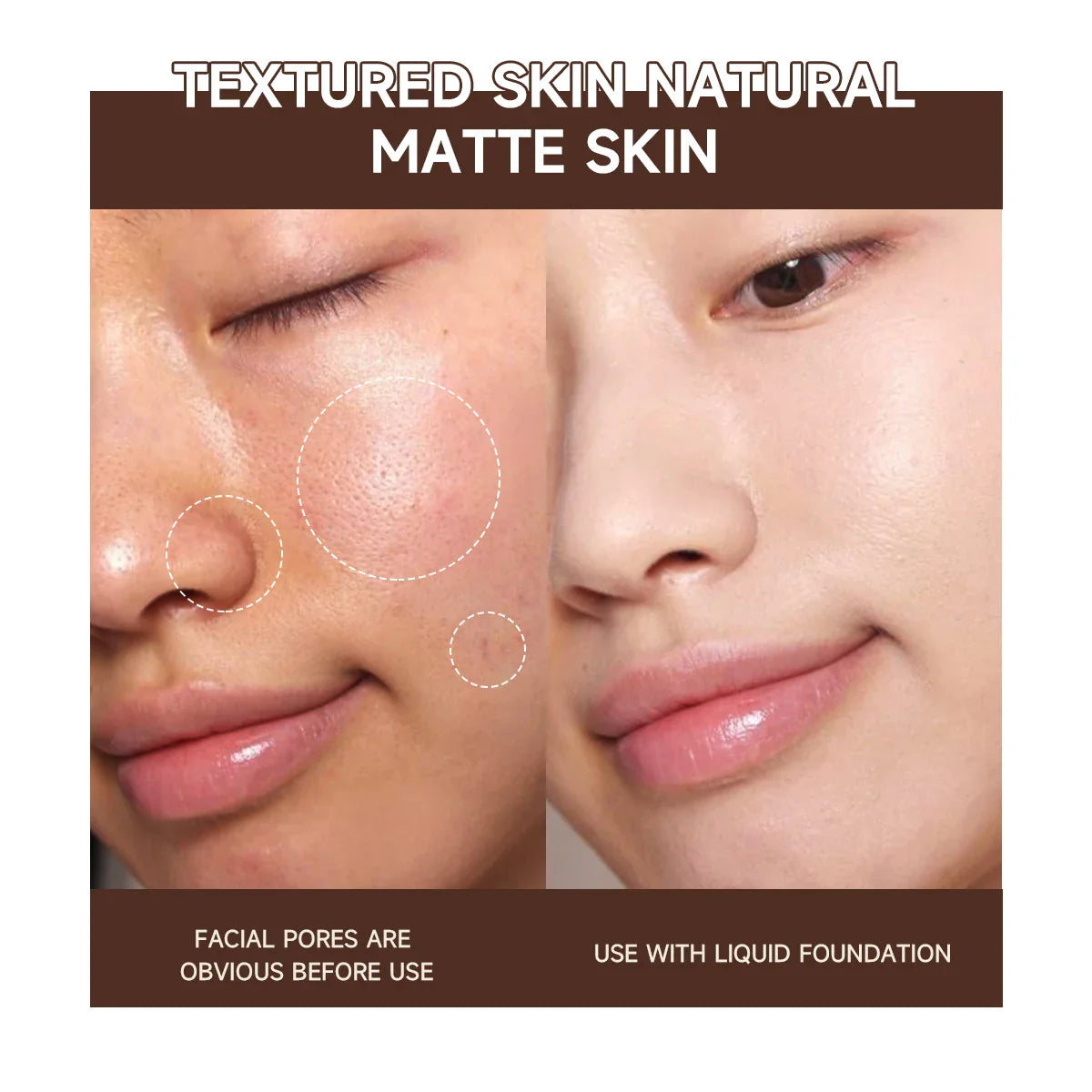 Invisible Pore Base Stick – Makeup Primer & Concealer for Pore Modifying, Skin Color Correction & Isolation