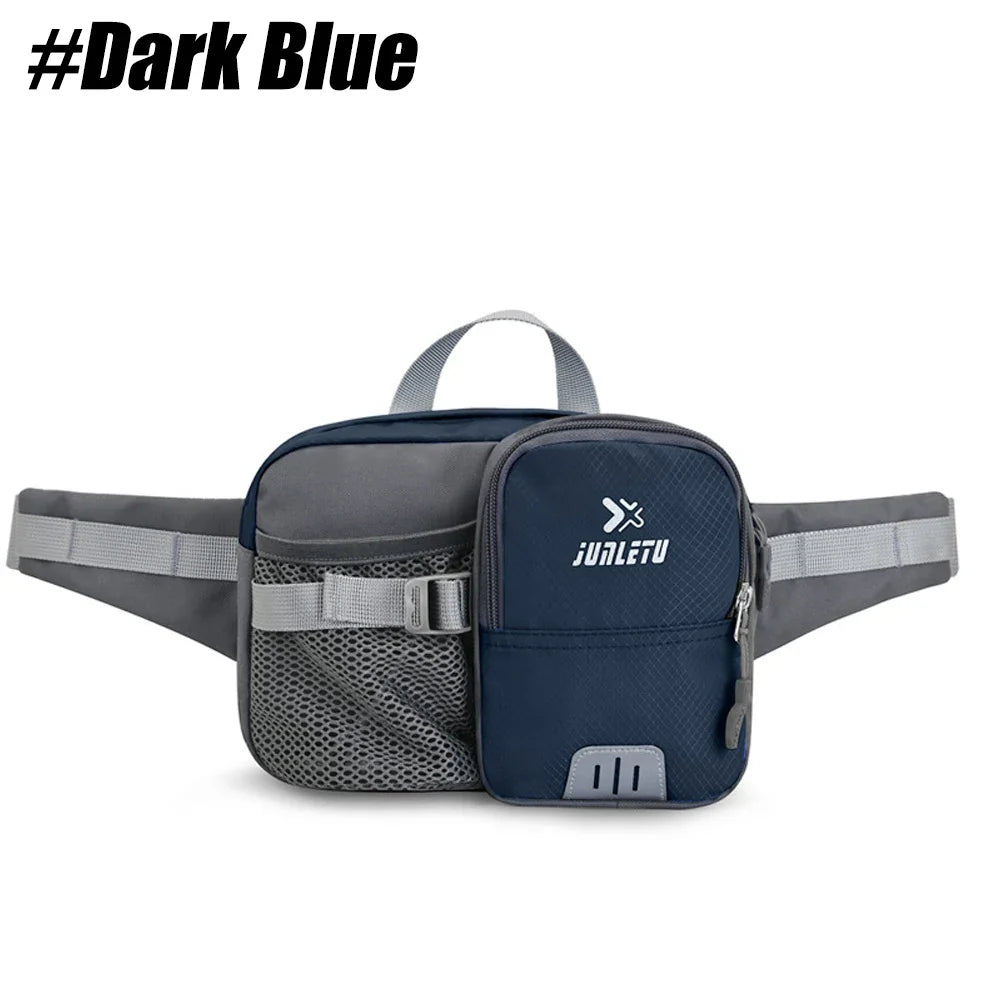 Water-Resistant Adjustable Fanny Pack – Multi-Pocket Waist Bag with Bottle Holder for Hiking, Running, Cycling & Travel