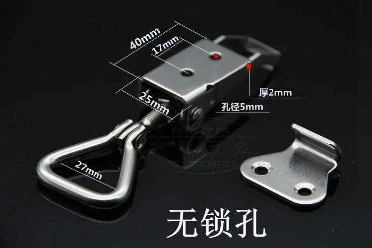 SUS 304 Stainless Steel Adjustable Locking Spring Loaded Toggle Latch | Durable Case, Box, Chest, and Trunk Hasp Catch