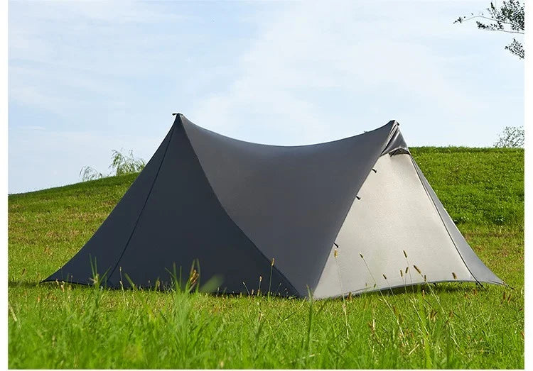 ASTA GEAR Yun Chuan 15D Nylon Ultralight Tent – Double-Sided Silicon-Coated, Rodless Pyramid Design for Camping & Hiking