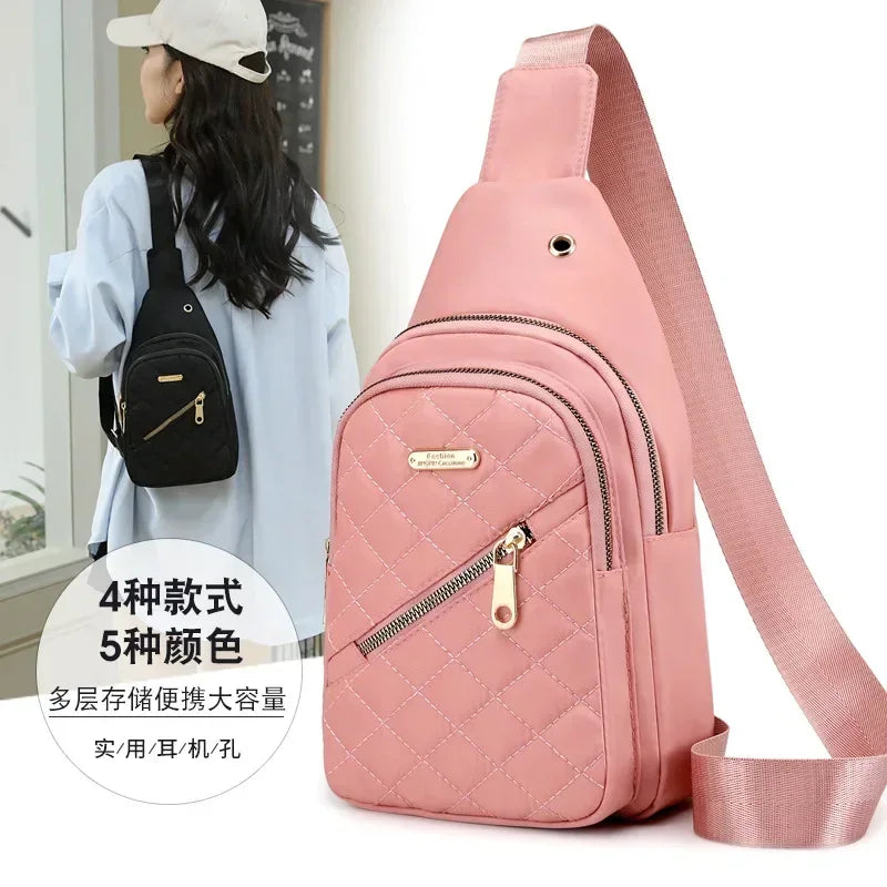 Best-Selling Women's Embroidered Backpack – Crossbody Leisure Shoulder Bag with Composite Fabric