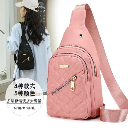 Best-Selling Women's Embroidered Backpack – Crossbody Leisure Shoulder Bag with Composite Fabric