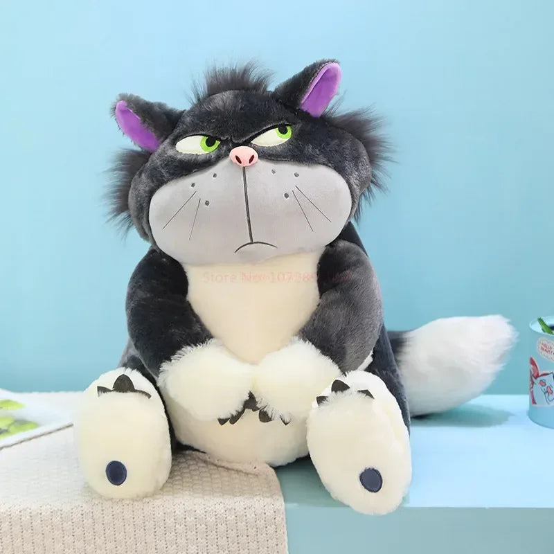 Disney Lucifer Plush Toy – 30/45/60cm Cute Stuffed Figaro Cat from Cinderella, Perfect Holiday Gift for Girls & Kids