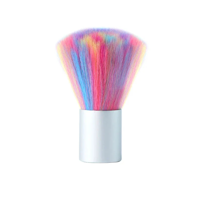 Professional Mushroom Nail Brush - Round Gel Dust Cleaning Brush for Manicure & Makeup