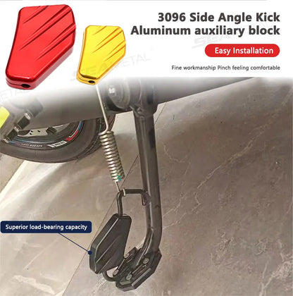 BLALION Aluminum Motorcycle Kickstand Extender – Side Stand Foot Pad Support Plate Accessory