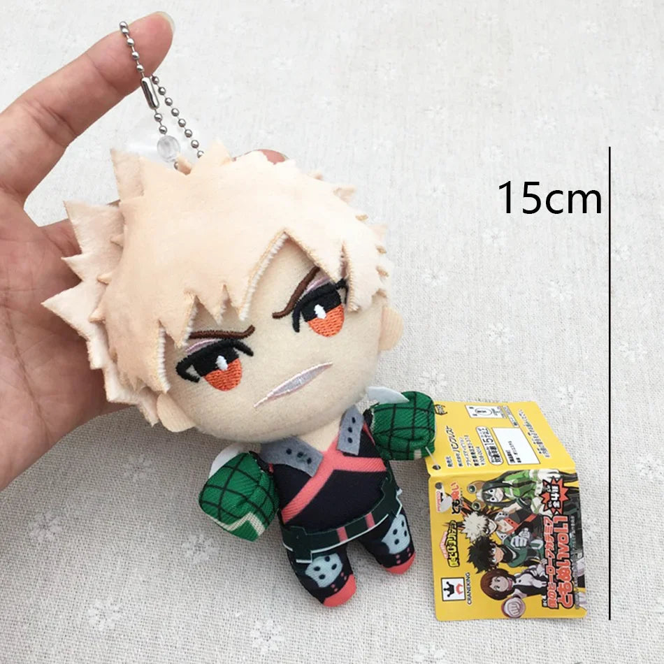 My Hero Academia Plush Toys 15–27cm – Izuku Midoriya, Katsuki Bakugou & Shouto Todoroki Stuffed Dolls for Kids Gifts