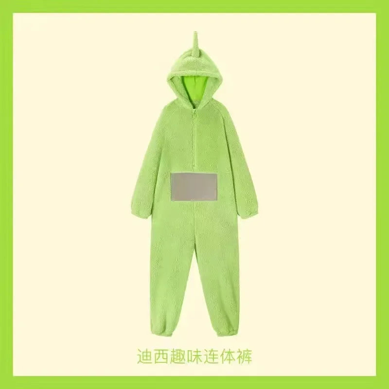 Teletubbies Adult & Kids Pajamas Costume - Soft Long Sleeve Unisex Cosplay Party Wear