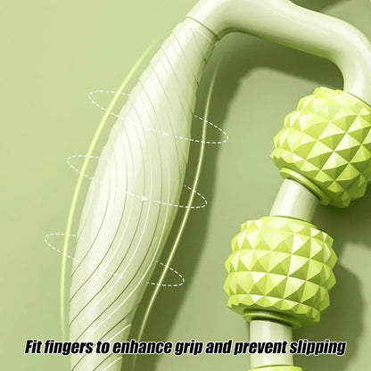 9-Wheel Fascia Muscle Roller – Cellulite Massage Tool for Relieving Muscle Soreness & Reducing Thigh, Calf, and Arm Cellulite