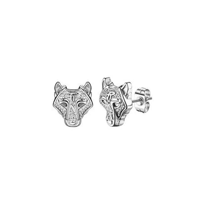 1/6 Pairs 18G Viking Rune Round Stud Earrings — 316L Stainless Steel Cartilage, Tragus & Helix Piercing Jewelry for Men & Women