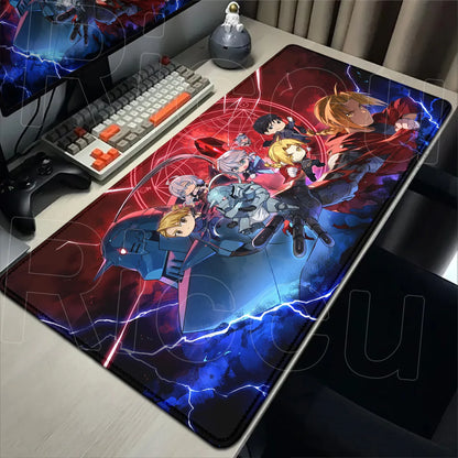 Fullmetal Alchemist XXL Gaming Mouse Pad – Large Anti-Slip Keyboard Desk Mat for Home & Office