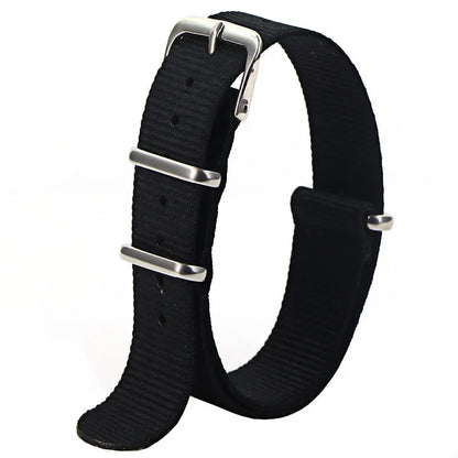Nylon Watch Strap 16mm 18mm 20mm 22mm — Waterproof Army Sport Watch Band Replacement Belt