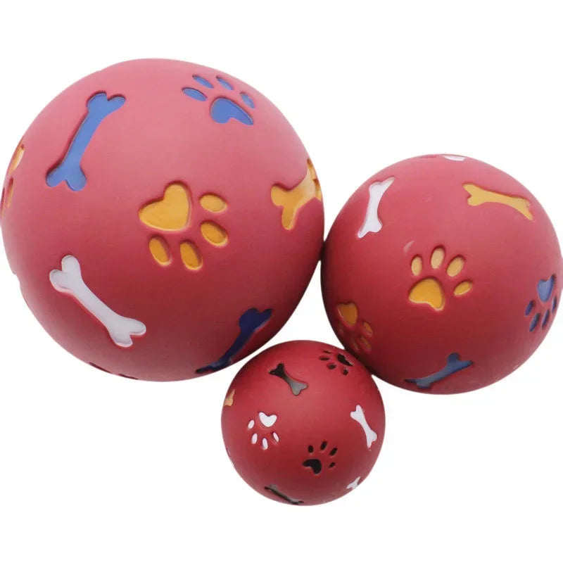 Pet Dog & Cat Treat Dispenser Ball – Interactive Rubber Chew Toy Food Leakage Feeder for Training & Play