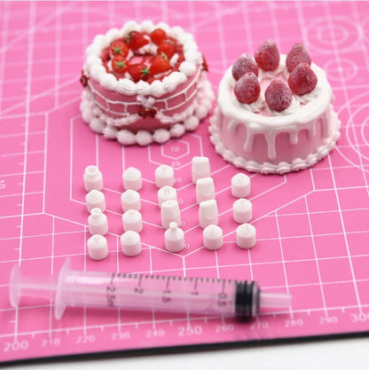 19pcs Mini Nozzle Set - Pottery Clay & Dessert Food Toy Piping Tips, Milk Cream & DIY Miniature Cake Tools