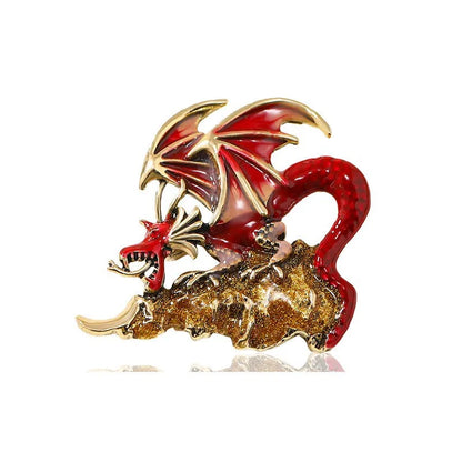 Fly Dragon Enamel Lapel Pins - Brooch for Jeans, Backpacks | Jewelry Clothing Badges | Wedding Gift & DIY Decor for Men
