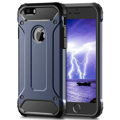 Rugged Layer Armor Case – Heavy Duty Shockproof Cover for iPhone 14/13/12/11 Pro Max, 5/5S/5C/6/6S/7/8/X/XS/XR