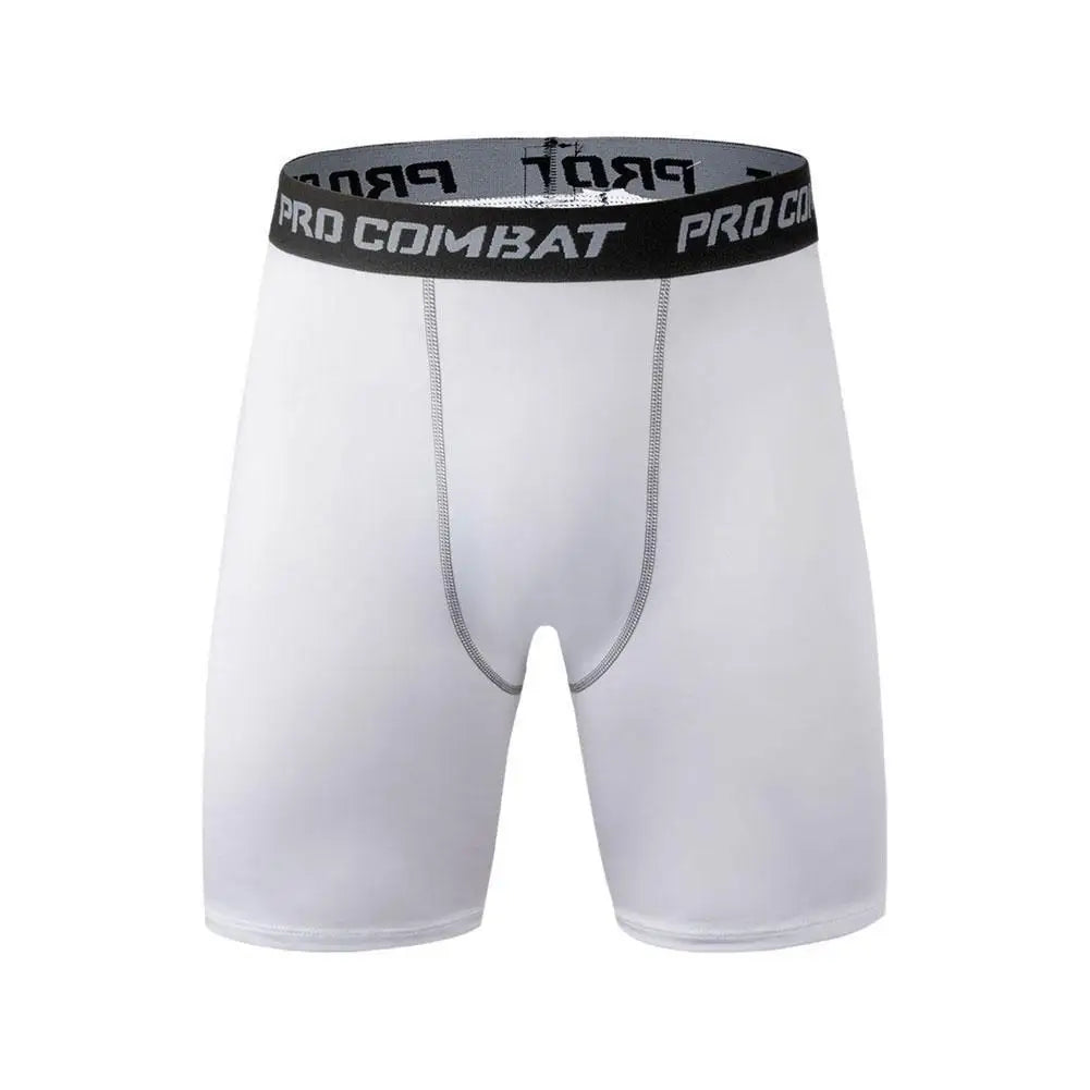 Men’s Compression Leggings — Quick-Dry Basketball, Running & Training Quarter-Length Sports Fitness Pants