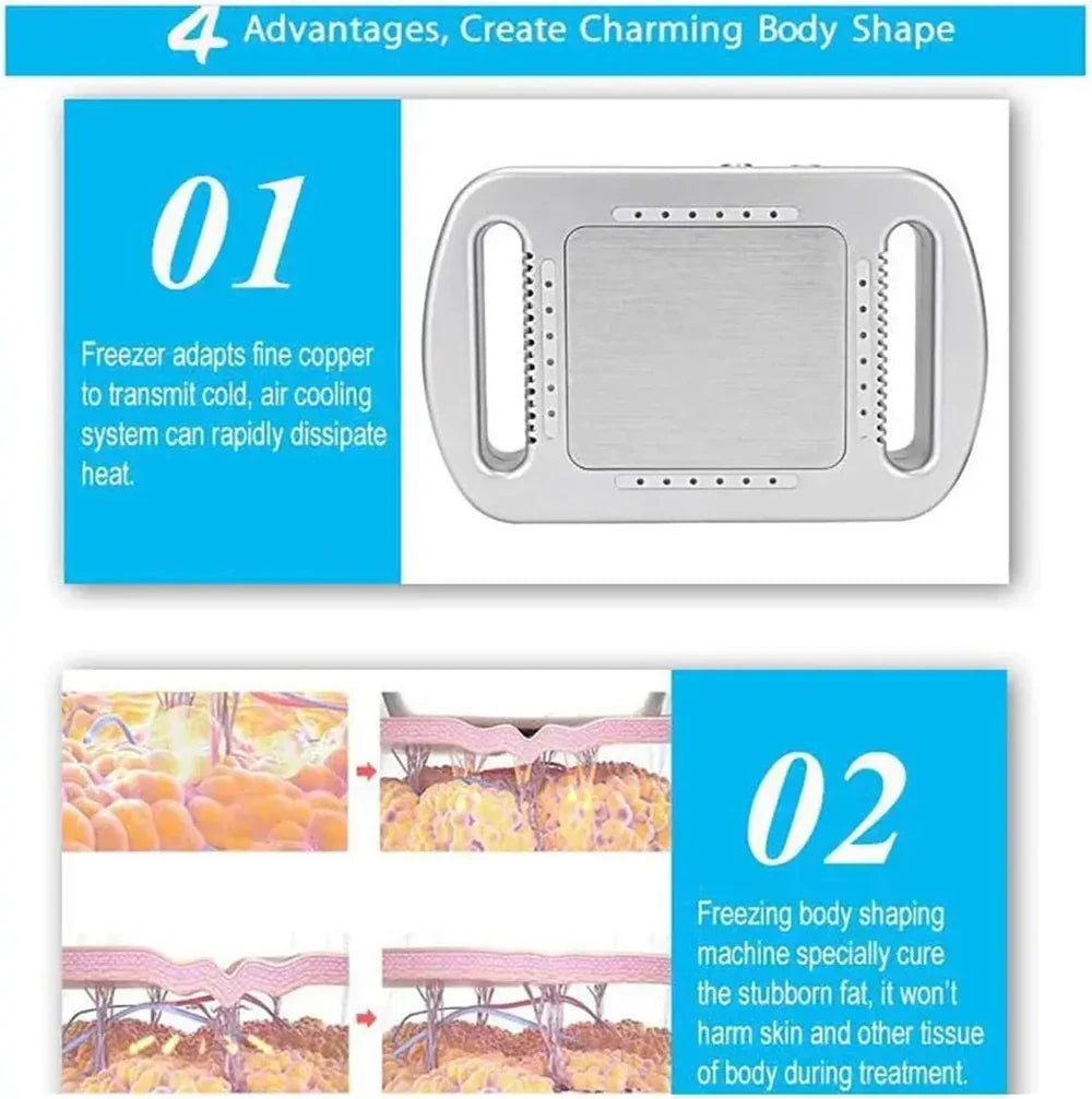 Cryolipolysis Fat Freezing Machine — Belly Fat Burner & Body Slimming Lipo Device for Women
