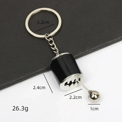 Creative Gear Head Keychain – Speed Gearbox & Turbo Hub Brake Disc Pendant for Car Keys, Shock Absorber Keyring