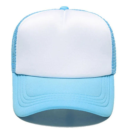 Custom Logo Mesh Trucker Cap - 5 Panel Snapback Baseball Hat for Men & Women Summer Sports Sun Hat