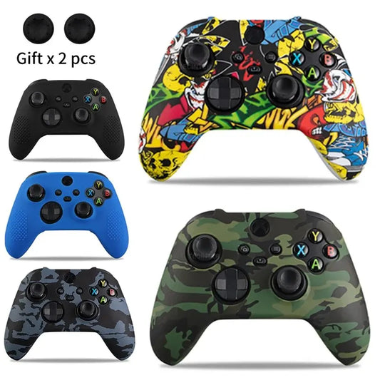 Silicone Protective Case for Xbox Series X/S Controller — Thumbstick Grips & Joystick Cover Gamepad Accessories