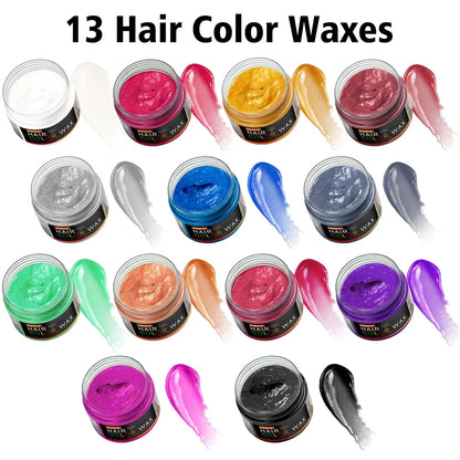 Valentine's Day DIY Hair Color Wax - Temporary Washable Hair, Beard & Eyebrow Coloring Cream