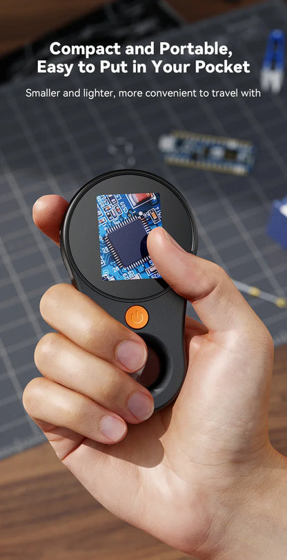 2.0 Inch 500X Digital Microscope - 1080P Video Coin Microscope with Magnifying Glass & 8 LEDs, for Electronics Repair, Windows/Mac