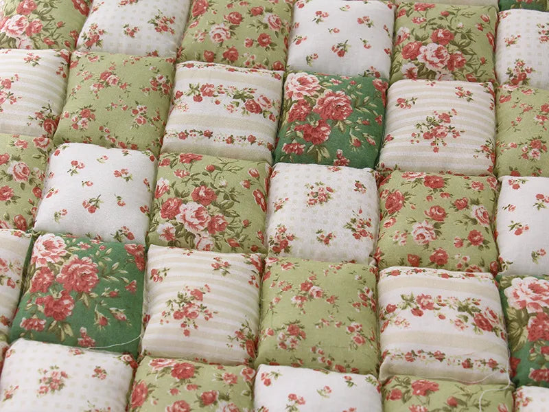 Non-Slip Office Chair Cushion – Pastoral Style Cotton Stool Pad, Breathable & Portable, Home Garden Decorative Gift