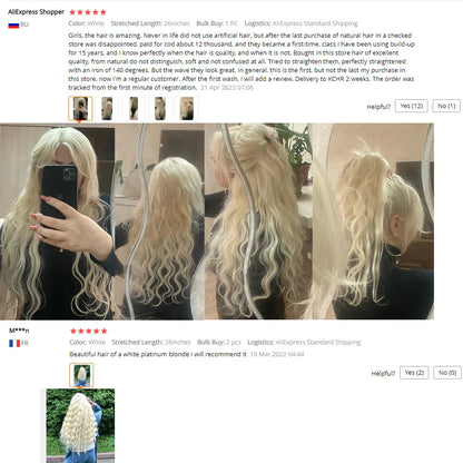 Colorful Body Wave Hair Bundles 613 Piano Blonde – Ombre Synthetic Hair Extensions, Thick Ponytail & Loose Deep Weaving