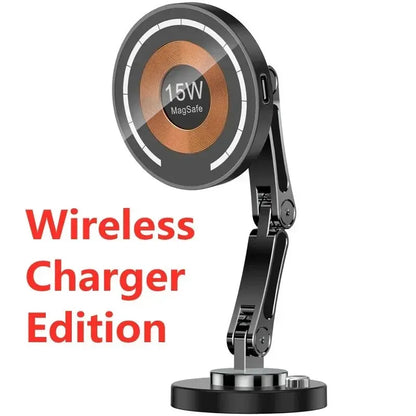 Magnetic Wireless Car Charger Stand – Fast Charging Mount & Phone Holder for MagSafe iPhone 15/14/13/12 Series