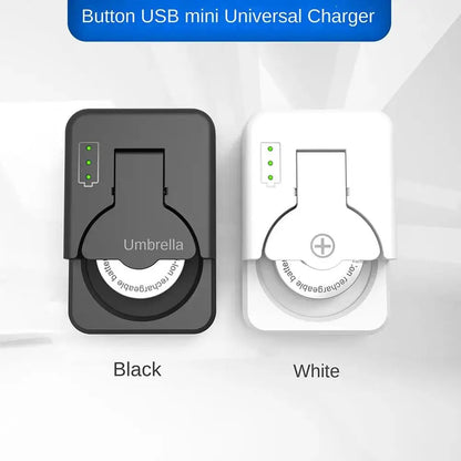 Portable Coin Cell Battery Charger - Universal Mini Charger with LED Indicator for LIR2016 LIR2025 LIR2032 LIR1025