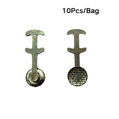 Orthodontic Lingual Button & Crimpable Hook Set – Metal Bondable Dental Traction Eyelets & Accessories for Dentistry Use
