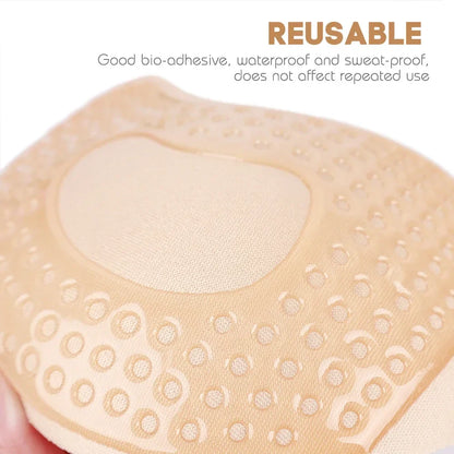 Flaunt Your Style: Invisible Strapless Adhesive Stick Bra - Push-Up Design, Seamless Silicone Nipple Covers, Perfect Lingerie Bralette for Women