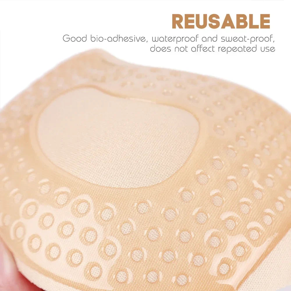 Invisible Strapless Adhesive Push-Up Bra – Seamless Silicone Stick-On Bralette with Nipple Covers Women’s Lingerie Underwear Support Bra