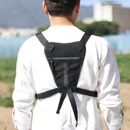 Sports Chest Bag – Lightweight Waterproof Running Vest with Pocket, Phone Holder & Large Capacity Tactical Front Pack