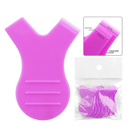 10pcs Reusable Eyelash Brushes – Y Shape Comb for Lash Lifting, Curling & Extension Perm Tools
