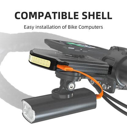 CYCLAMI Bicycle Headlight 5000mAh – Ultralight Rechargeable Front Bike Light for Garmin XOSS Bryton IGS