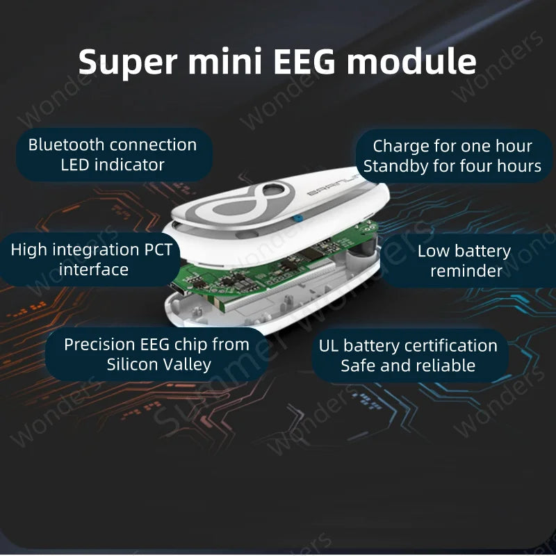 Brainlink SE Mini EEG Headband — Mind Control Headset for STEAM Education and Brain Development, Android & iOS Compatible