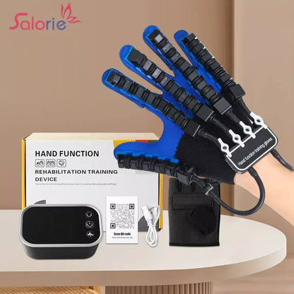 Left & Right Hand Finger Rehabilitation Exerciser Robot Gloves - Stroke Hemiplegia Cerebral Infarction Training Therapy Equipment